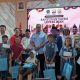 Wali Kota Serang Budi Rustandi menghadiri kegiatan santunan 100 anak yatim lintas iman di Aula Kantor Kementerian Agama Kota Serang.