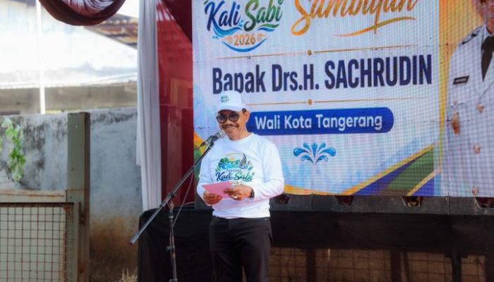 Wali Kota Tangerang Sachrudin bersama Menteri Lingkungan Hidup Jumhur Hidayat menghadiri Festival Kali Sabi 2026 yang mengusung semangat kolaborasi menjaga kebersihan sungai dan kelestarian lingkungan.