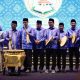 Wali Kota Tangerang Sachrudin bersama Wakil Wali Kota Maryono memberikan dukungan langsung kepada Kafilah Kota Tangerang saat pembukaan MTQ Banten XXIII 2026 di Masjid Raya Al-Bantani, Kota Serang.