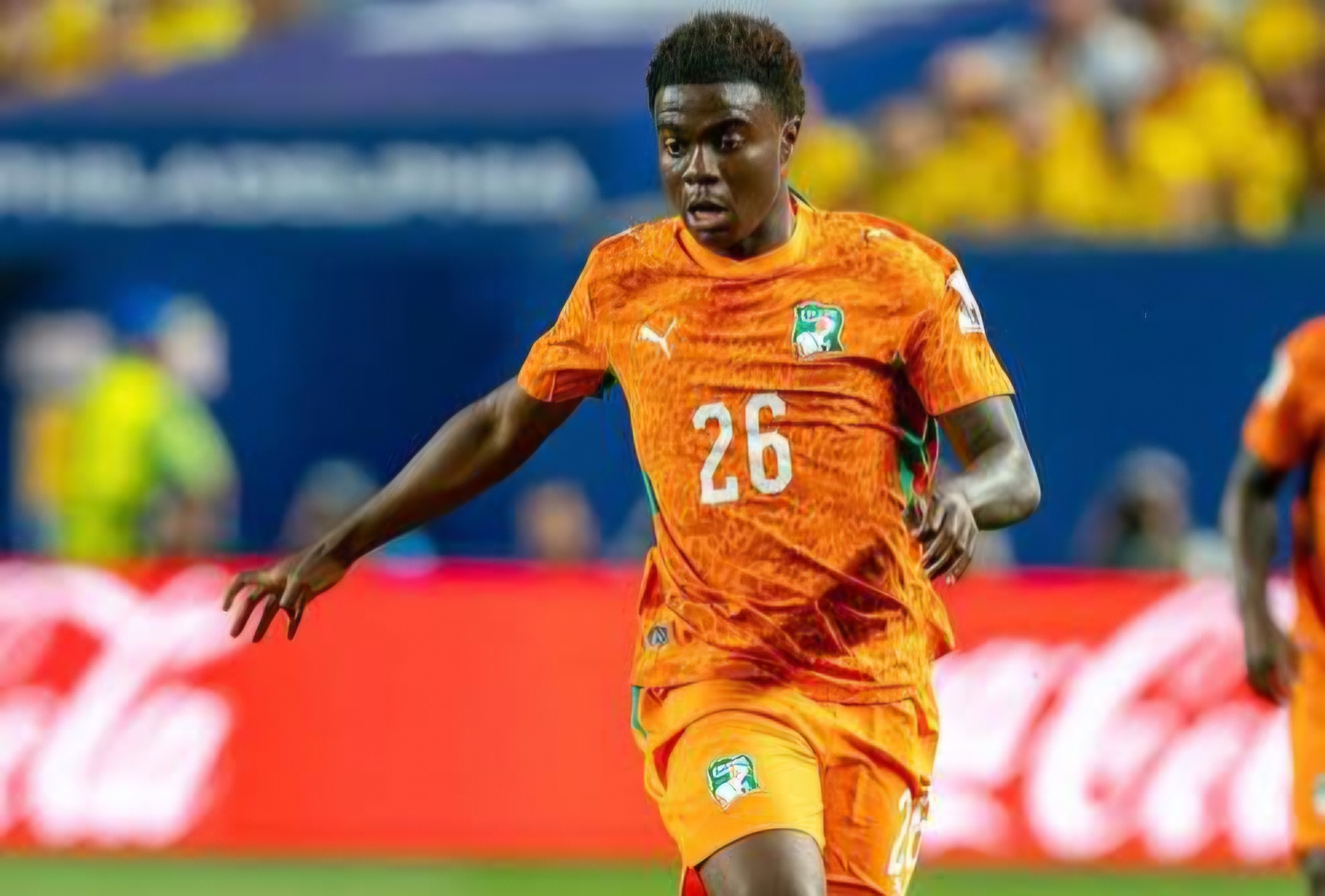Christ Inao Oulai memikat pecinta bola saat membela Pantai Gading melawan Norwegia pada babak 32 besar Piala Dunia FIFA 2026 sebelum bergabung dengan Fiorentina.