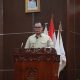 Wali Kota Serang Budi Rustandi menyampaikan tanggapan terhadap pandangan fraksi DPRD dalam rapat paripurna perubahan APBD 2026