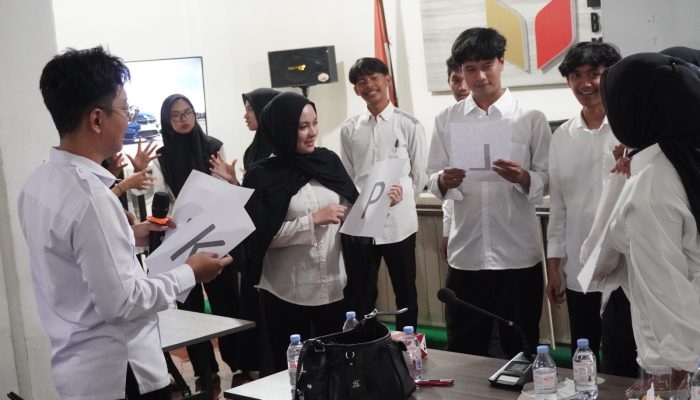 Peserta Pendidikan Pengawas Partisipatif (P2P) 2026 mengikuti pelatihan di Sekretariat Bawaslu Kabupaten Serang sebagai bagian dari persiapan mencetak kader pengawas Pemilu 2029.