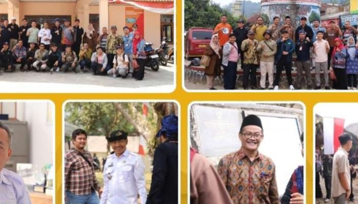 Rektor UIN Sultan Maulana Hasanuddin Banten Prof. Muhammad Ishom bersama jajaran LP2M saat melakukan monitoring dan evaluasi pelaksanaan KKN Nusantara 2026 di Kecamatan Leuwidamar dan Cirinten, Kabupaten Lebak.