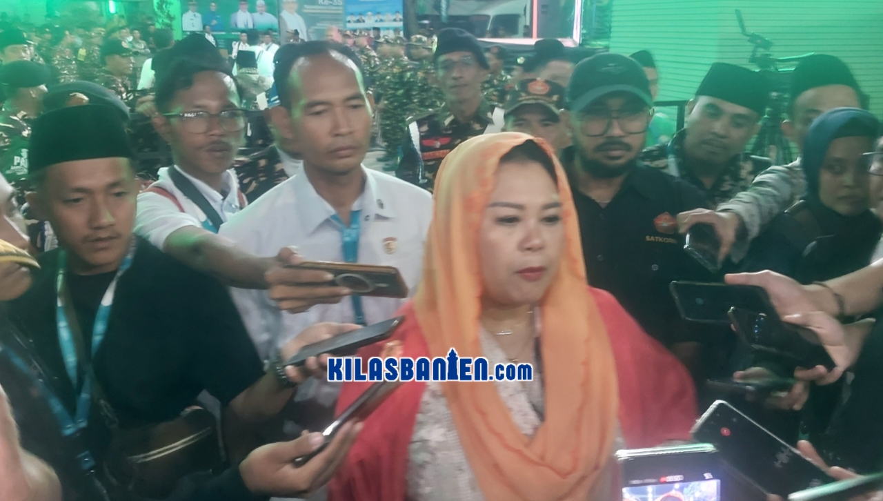 Yenny Wahid menyampaikan pernyataan terkait dinamika Muktamar ke-35 NU dan mengajak seluruh warga Nahdliyin menjaga tradisi musyawarah serta menghormati keputusan para ulama. (Redaksi Kilas Banten)