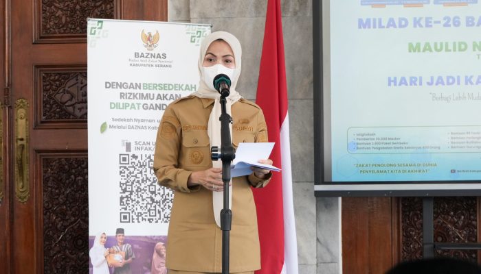 Baznas Diminta Bergerak Lebih Masif, Bupati Zakiyah Ajak ASN dan Warga Kabupaten Serang Ramai-Ramai Salurkan Zakat
