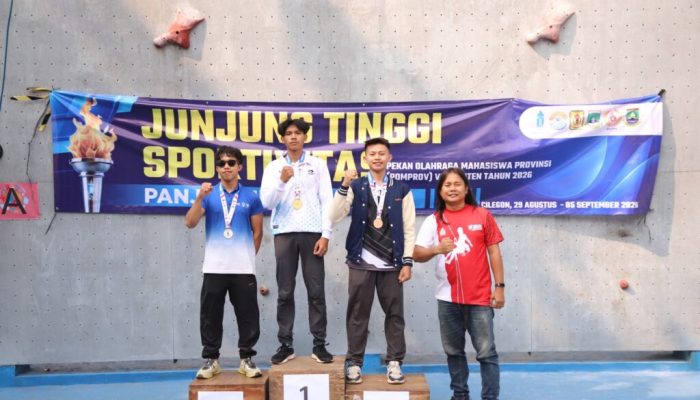 Atlet Panjat Dinding UIN SMH Banten Kembali Bersinar di POMPROV VIII, Rentetan Prestasi Kampus Makin Gemilang