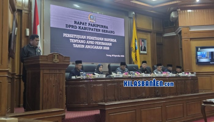 APBD Kabupaten Serang 2026 Resmi Berubah, Pendapatan Tembus Rp3,346 Triliun, DPRD Beri Tiga Catatan untuk Seluruh OPD