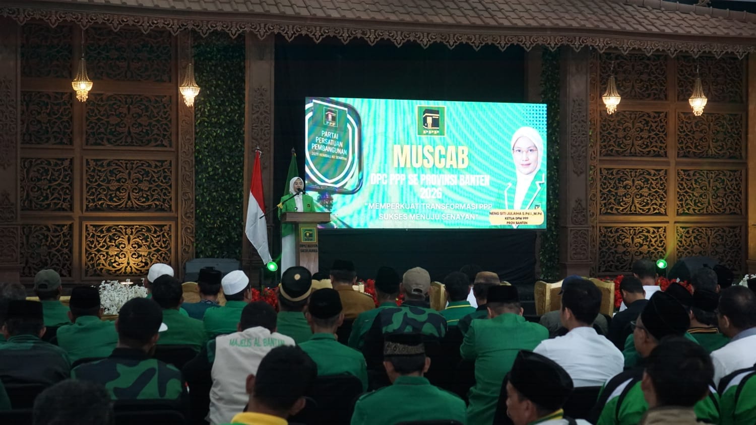 Ketua DPW PPP Banten Neng Siti Julaiha bersama jajaran pengurus saat menghadiri agenda konsolidasi partai. Putusan Pengadilan Negeri Jakarta Pusat dinilai memperkuat legalitas kepengurusan DPW PPP Banten, Sabtu, 19 September 2026