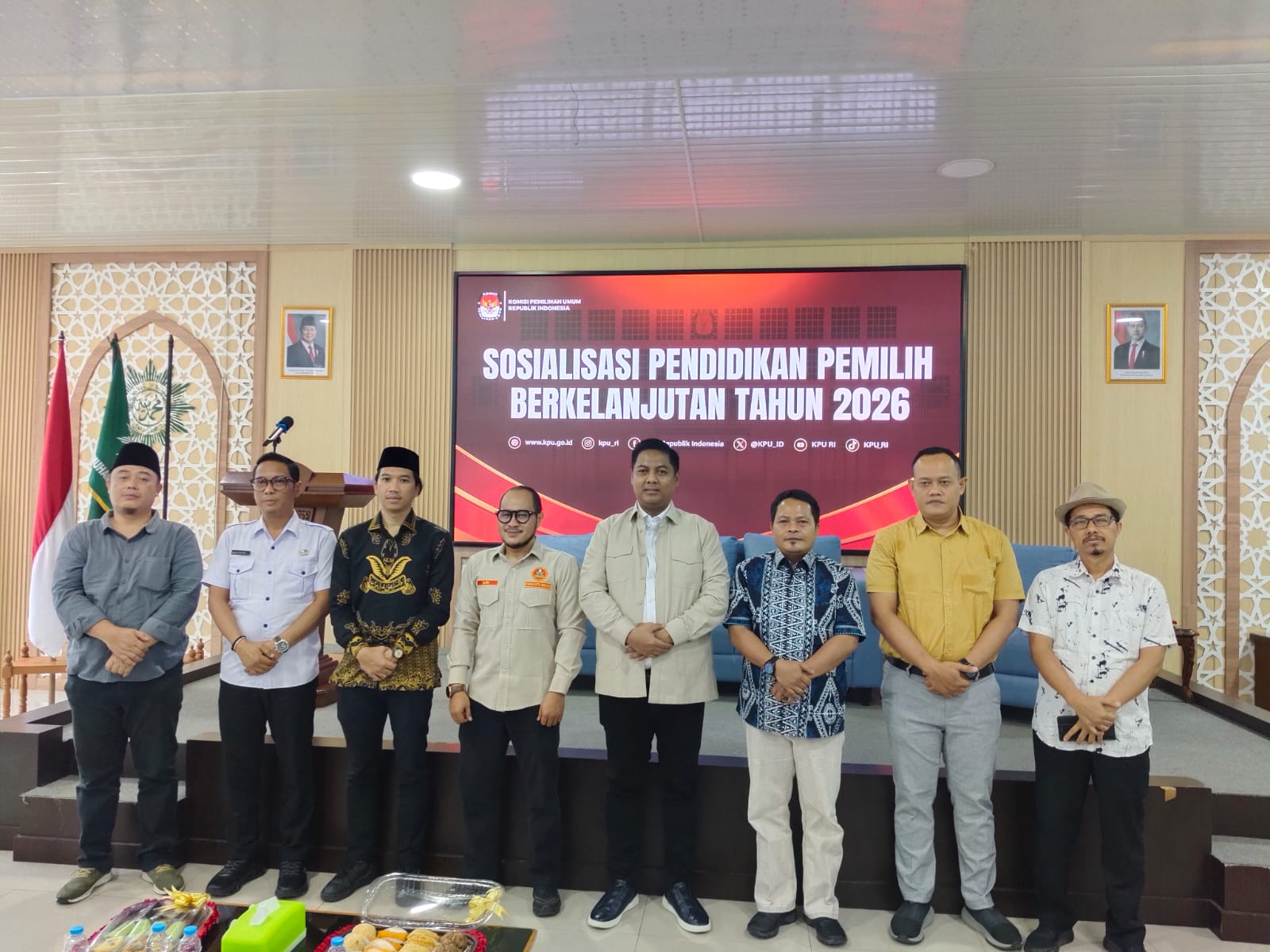 Suasana Rapat Kerja Daerah (Rakerda) PDPM Kota Serang yang dipadukan dengan diskusi publik bersama KPU RI di Gedung Dakwah PWM Banten, Rabu (30/9/2026).