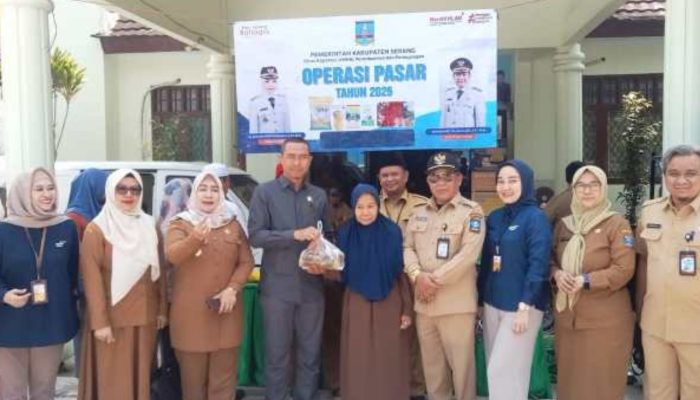 MinyaKita dan Beras Operasi Pasar Pemkab Serang di Gunungsari Langsung Ludes, Harga Sembako Berhasil Ditekan
