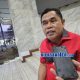 Anggota DPRD Kabupaten Serang Fraksi PDI Perjuangan, Joko Santoso, menyampaikan pandangan fraksinya terkait revisi Raperda RTRW Kabupaten Serang 2026-2046 usai Rapat Paripurna DPRD Kabupaten Serang, Rabu (21/10/2026).