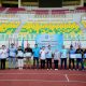 Bupati Serang Ratu Rachmatuzakiyah bersama jajaran KONI Kabupaten Serang saat membuka pemusatan latihan lebih dari 1.300 atlet dan official di Banten International Stadium menjelang PORPROV Banten 2026.