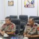 Kapolda Banten Irjen Pol Hendra Kurniawan bersama pimpinan DPRD Provinsi Banten dalam pertemuan silaturahmi kelembagaan di Serang.