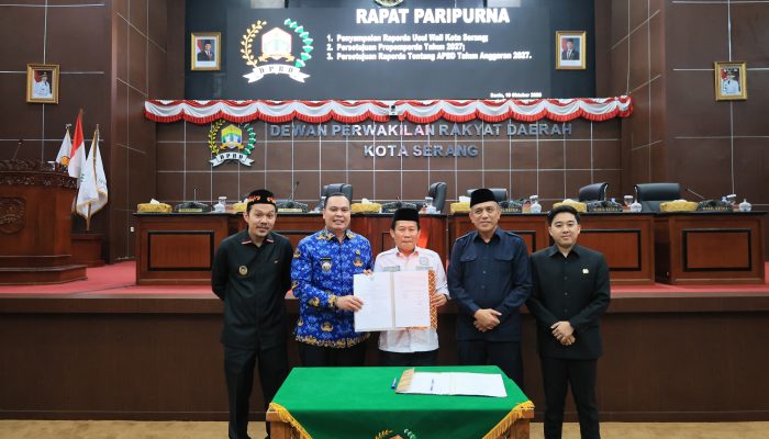 Sinergi Cepat Eksekutif dan Legislatif: APBD 2027 Kota Serang Resmi Disahkan Terawal se-Banten