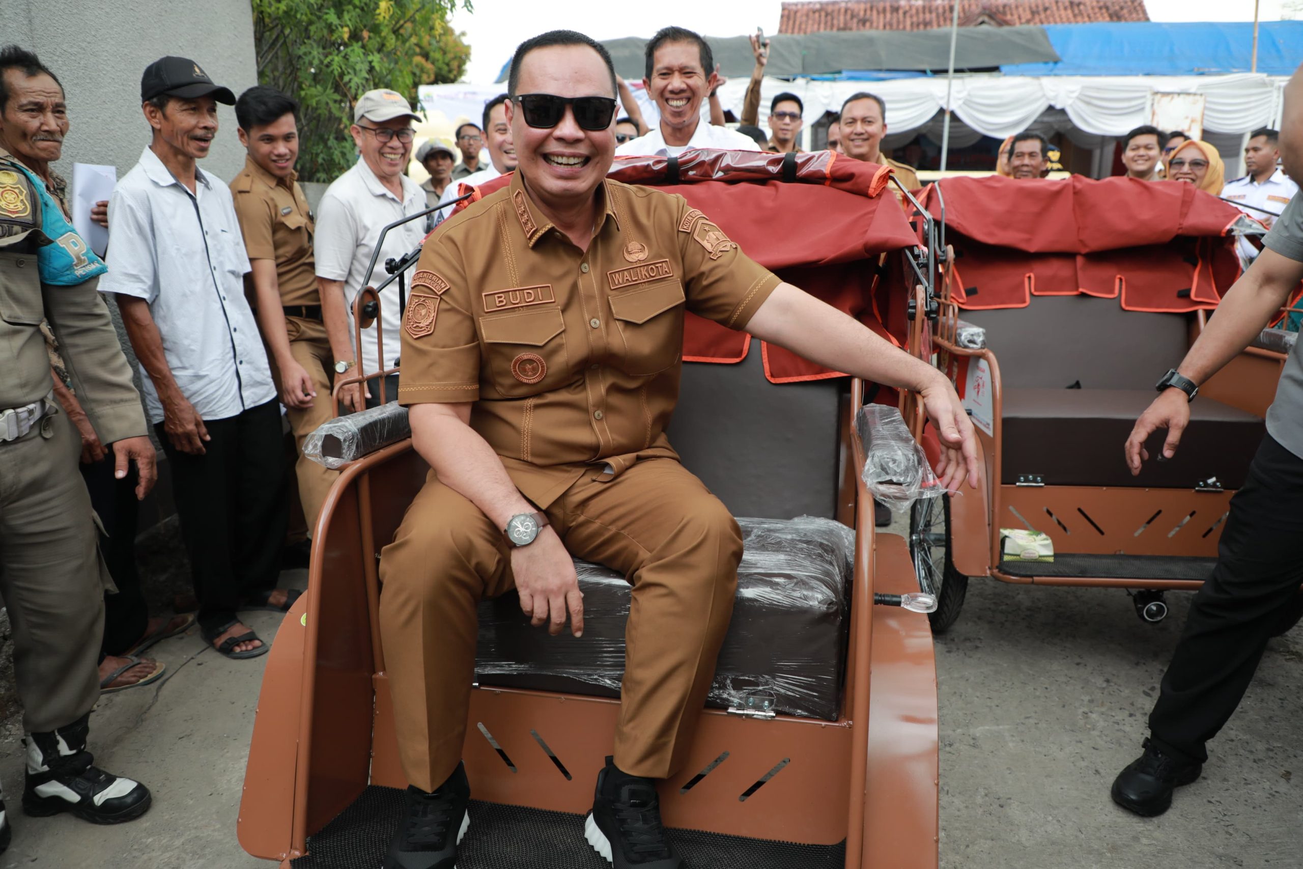 Wali Kota Budi Rustandi Awasi Pelatihan 200 Penerima Bantuan Becak Listrik Prabowo