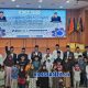 Rektor UIN Sultan Maulana Hasanuddin Banten Prof. Muhammad Ishom bersama Ketua Umum Majelis Pesantren Salafiyah Provinsi Banten KH Matin Syarkowi saat menjadi pembicara dalam Seminar Hari Santri Nasional 2026 di Auditorium Kampus 2 UIN SMH Banten, Kamis (22/10/2026).
